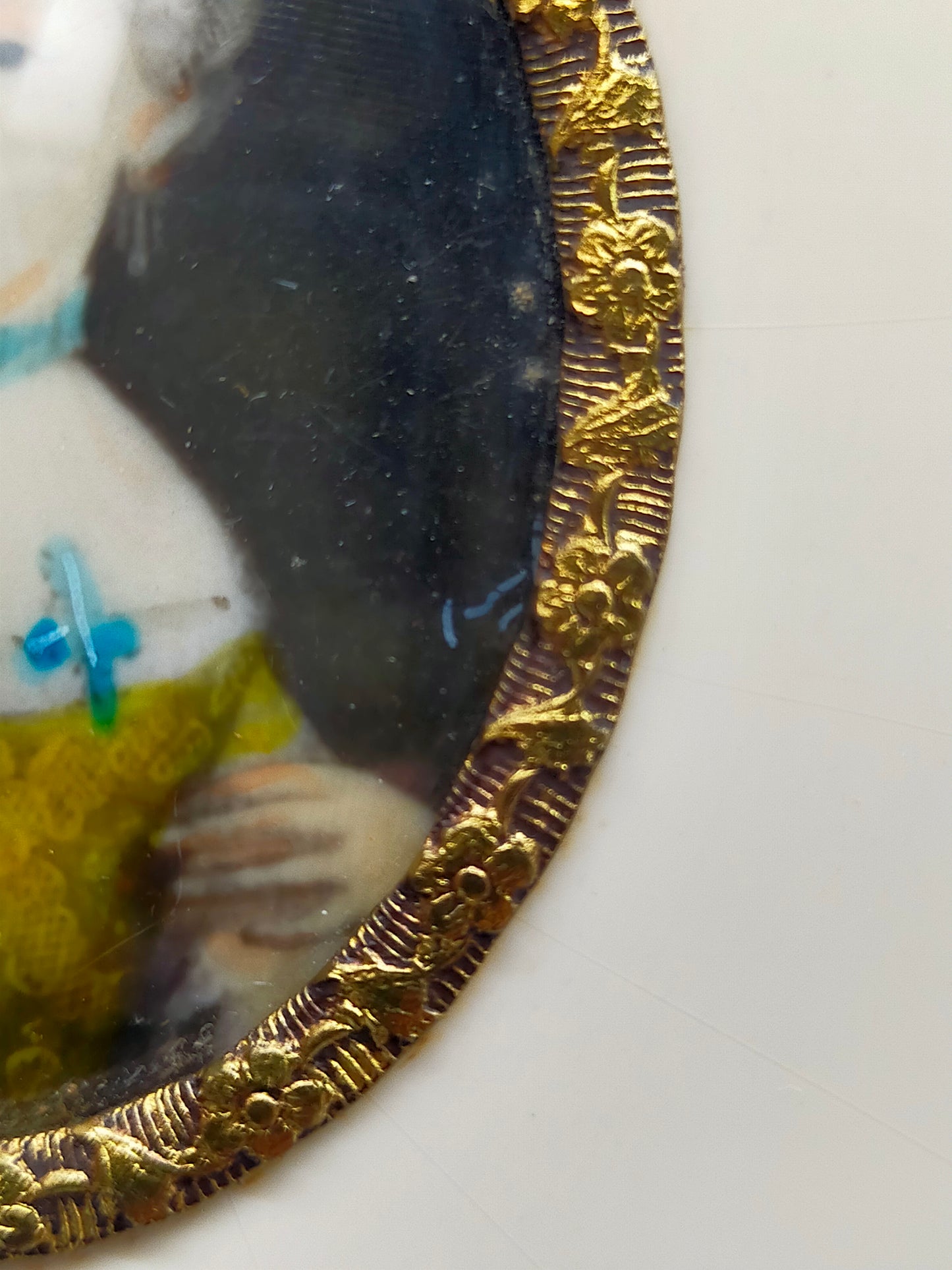 Europäische Schule (XVIII) Porträt Miniatur einer Dame Gemälde