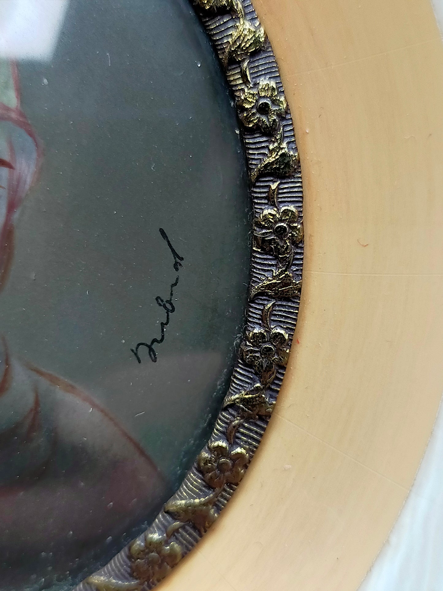 Klassisches Miniaturporträt eines Ritters Kunstvolles Gemälde