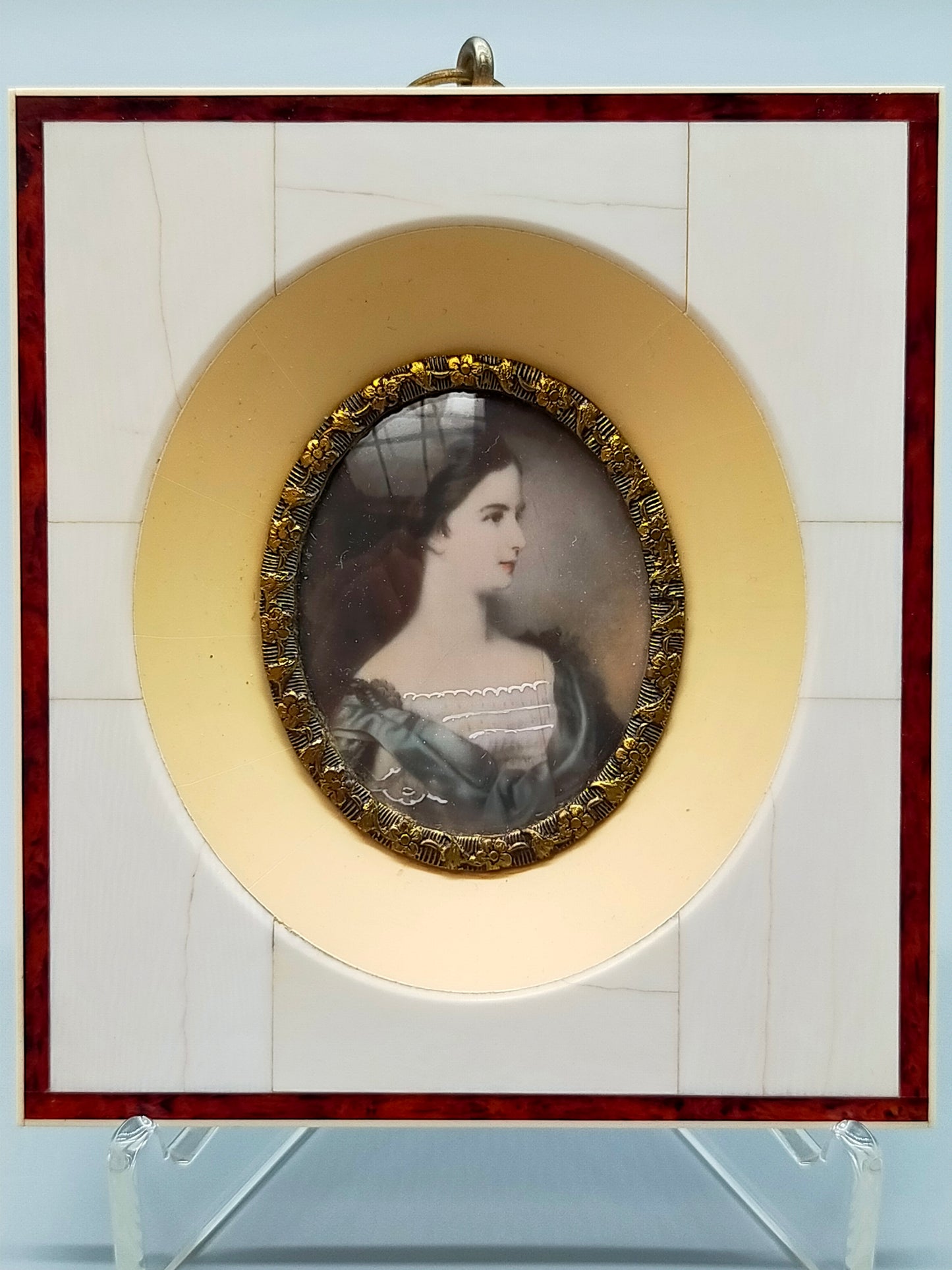 Mitteleuropäische Schule (XIX) Porträt einer edlen Dame Miniatur