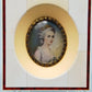 Französische Schule (XIX) Constanze Weber Miniaturgemälde