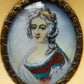 Französische Schule (XVIII) Miniaturporträt einer edlen Dame Gemälde