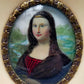 Italienische Schule (XX)  Miniatur Mona Lisa 1950