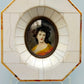 Englische Schule (XIX) Elegantes Damenportrait Miniaturgemälde