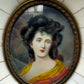 Englische Schule (XIX) Elegantes Damenportrait Miniaturgemälde