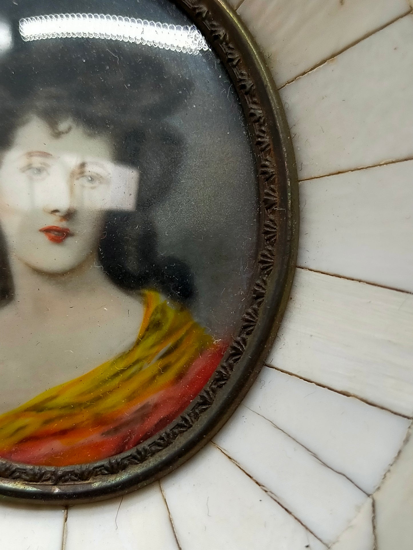 Englische Schule (XIX) Elegantes Damenportrait Miniaturgemälde