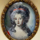 Französische Schule (XVIII) Feines Miniaturporträt einer Dame