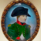 Französische Schule (XIX) Portrait von Napoleon I Miniaturgemälde