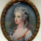 Französische Schule (XVIII)  Damenportrait Miniatur