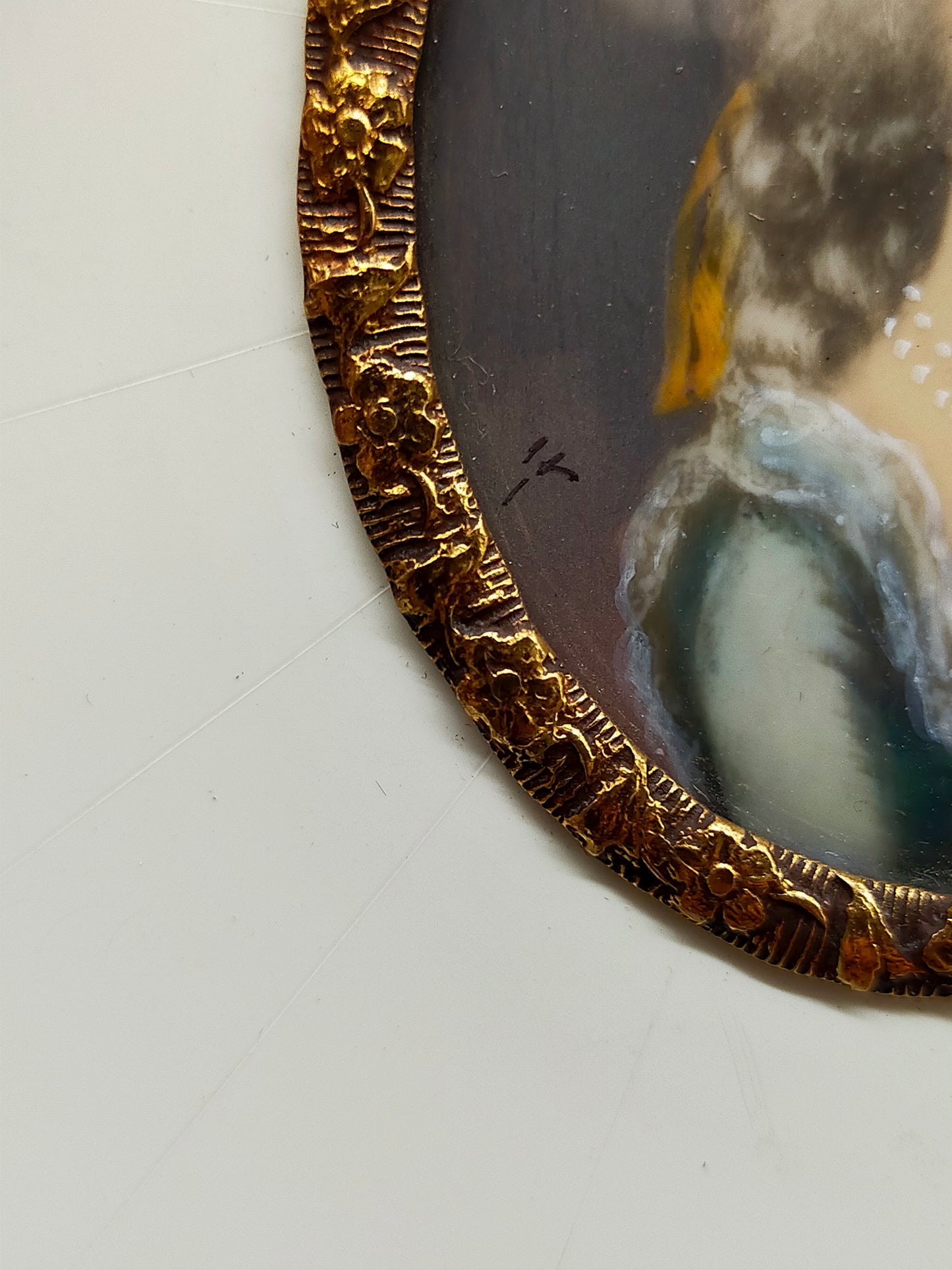 Französische Schule Elegantes Marie Antoinette Miniaturporträt