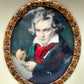 Deutsche Schule (XIX) Porträt Ludwig van Beethoven Miniaturgemälde