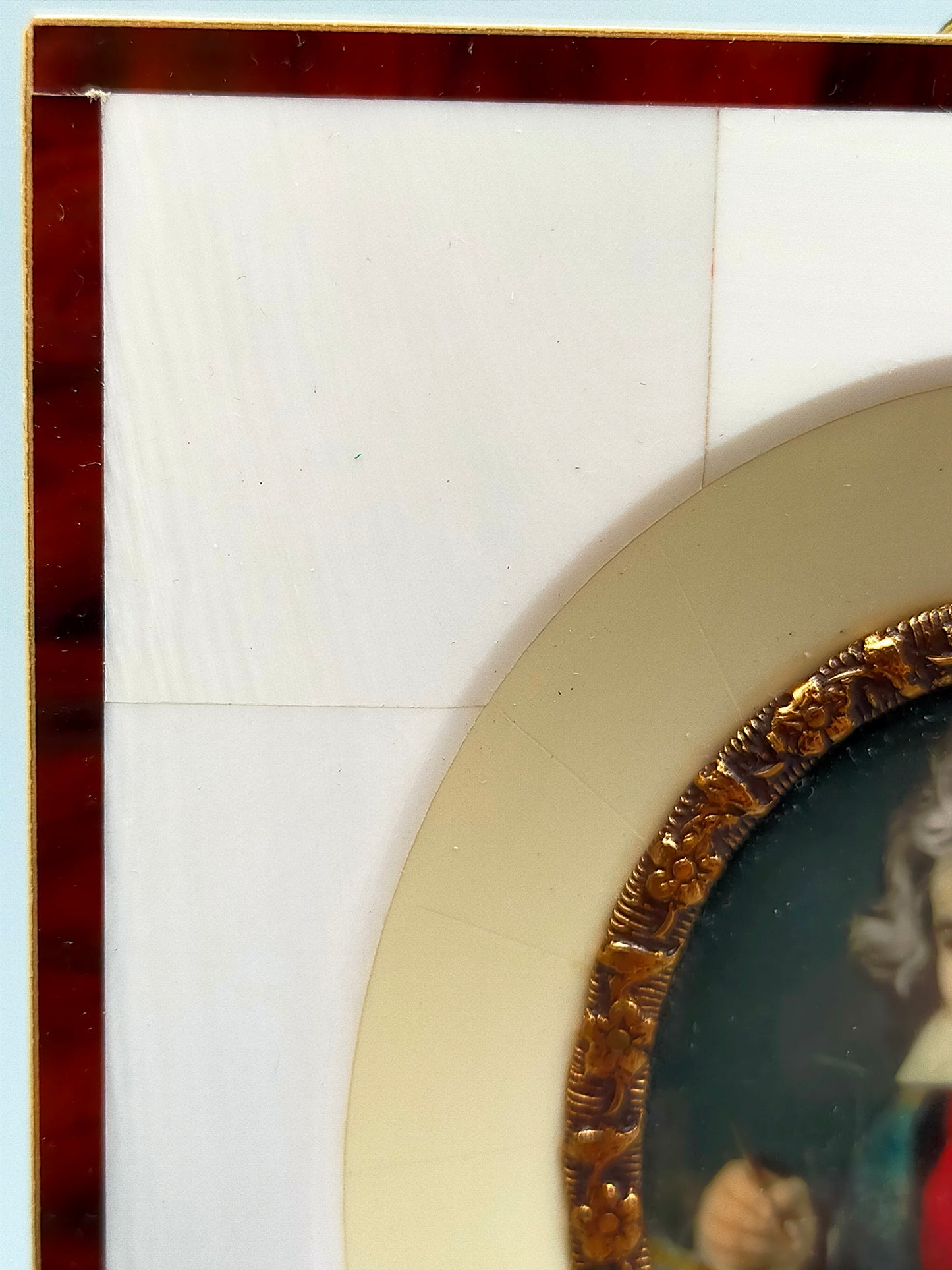 Deutsche Schule (XIX) Porträt Ludwig van Beethoven Miniaturgemälde