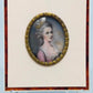 Französische Schule (XVIII) Edles Damenportrait Miniatur Gemälde