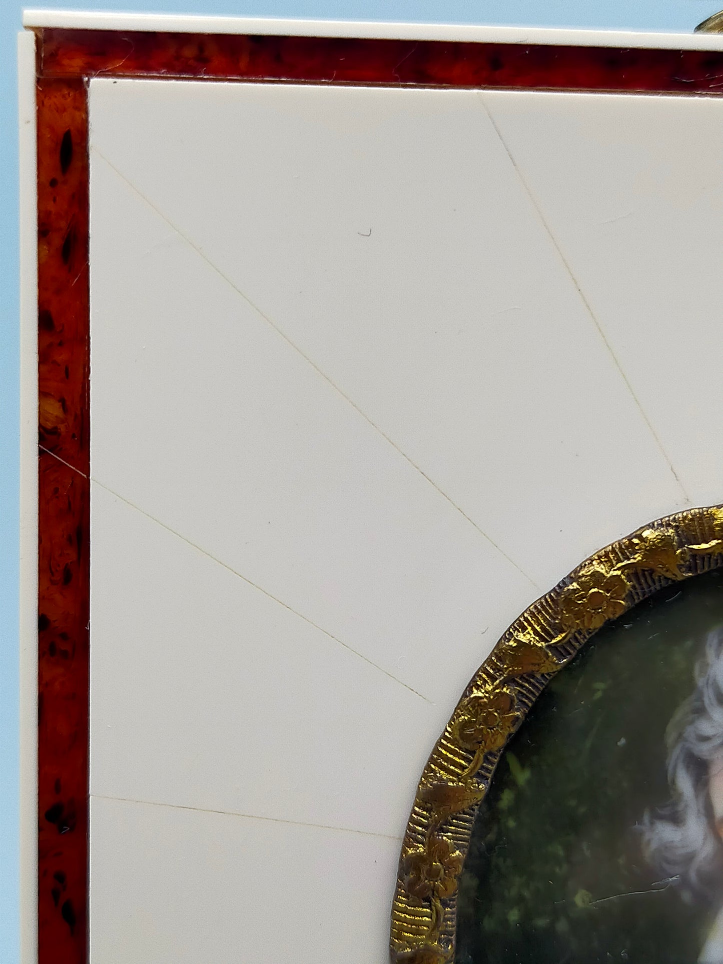 Porträt Ludwig van Beethoven Feine Miniatur Malerei