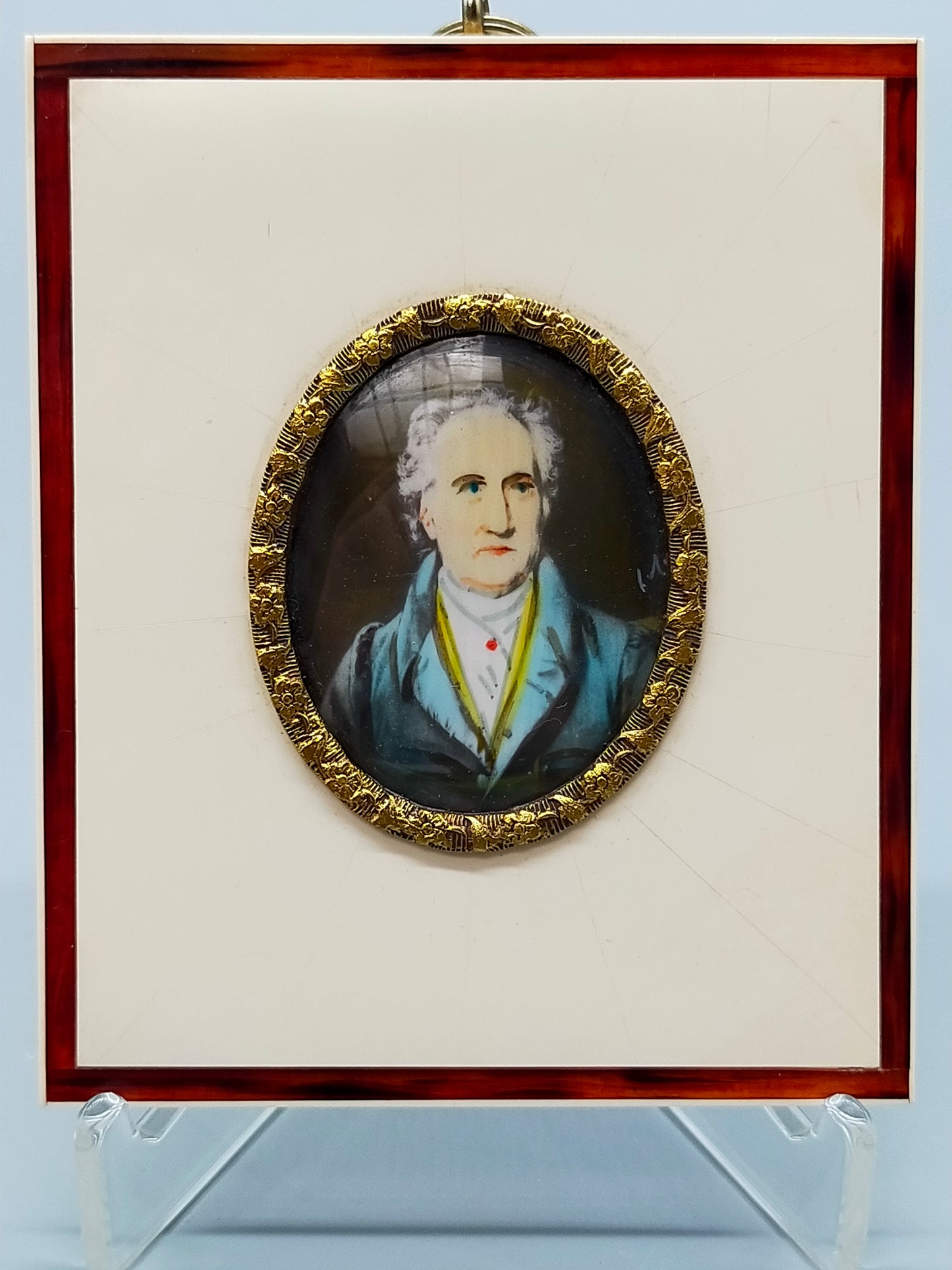 Deutsche Schule (XIX) – Portrait von Goethe – Portraitminiatur