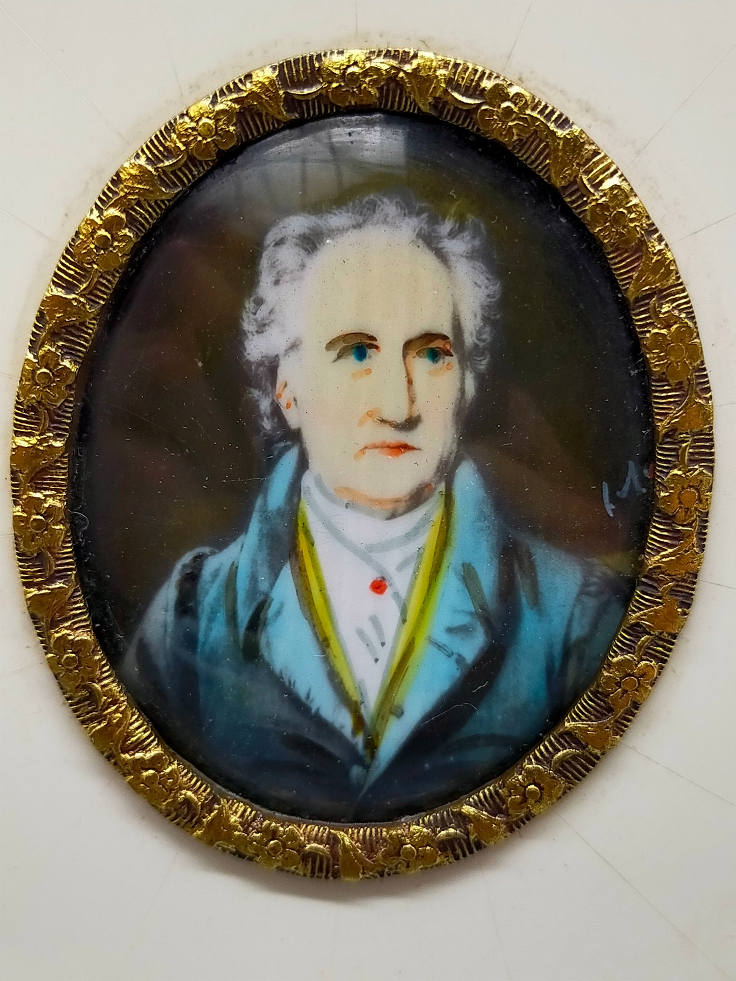 Deutsche Schule (XIX) – Portrait von Goethe – Portraitminiatur