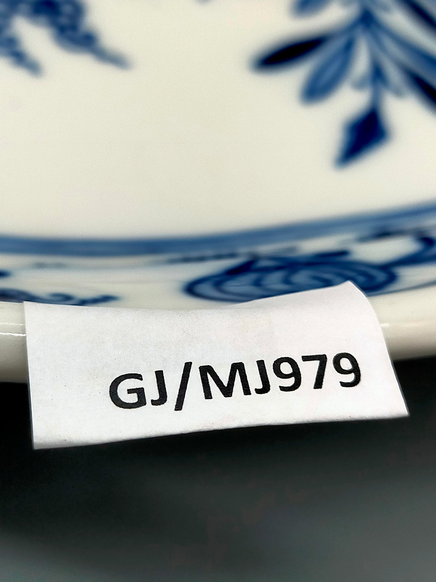 Edle Meissen Zwiebelmuster Servierplatte – Große ovale Porzellanplatte