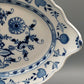 Meissen Zwiebelmuster Beilage Schale – Oval mit Handhaben Porzellan