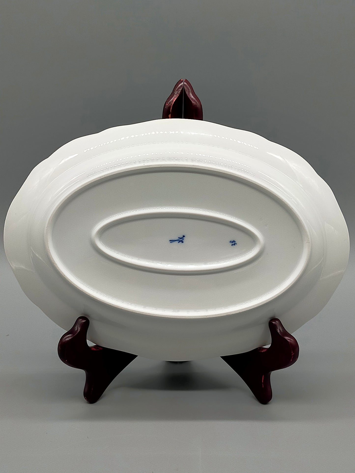 Edle Meissen Beilageplatte Oval  Zwiebelmuster Porzellan