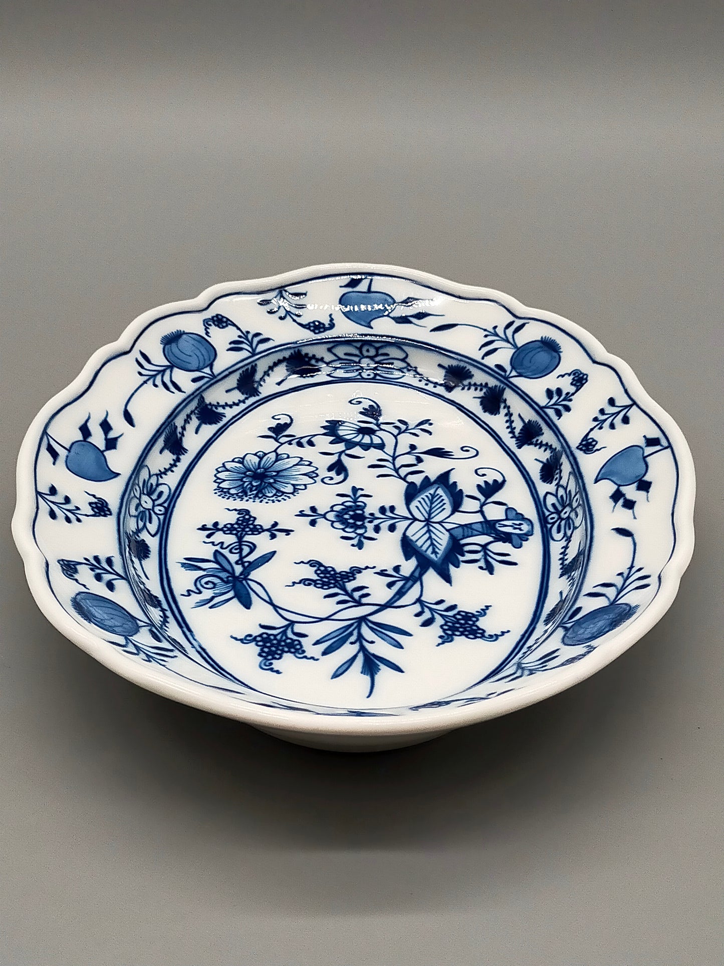 Edle Meissen Beilageplatte Oval  Zwiebelmuster Porzellan