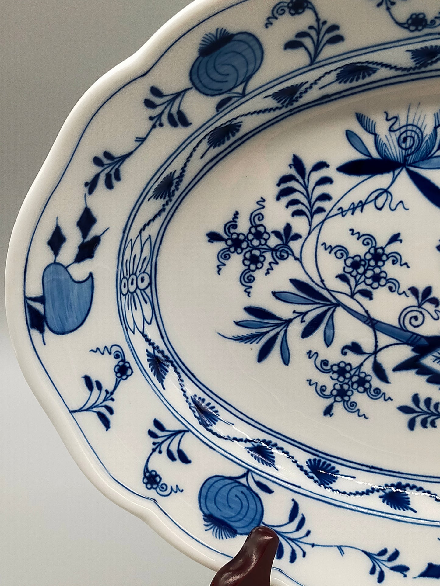Klassisches Meissen Servierteller Zwiebelmuster Ovaler