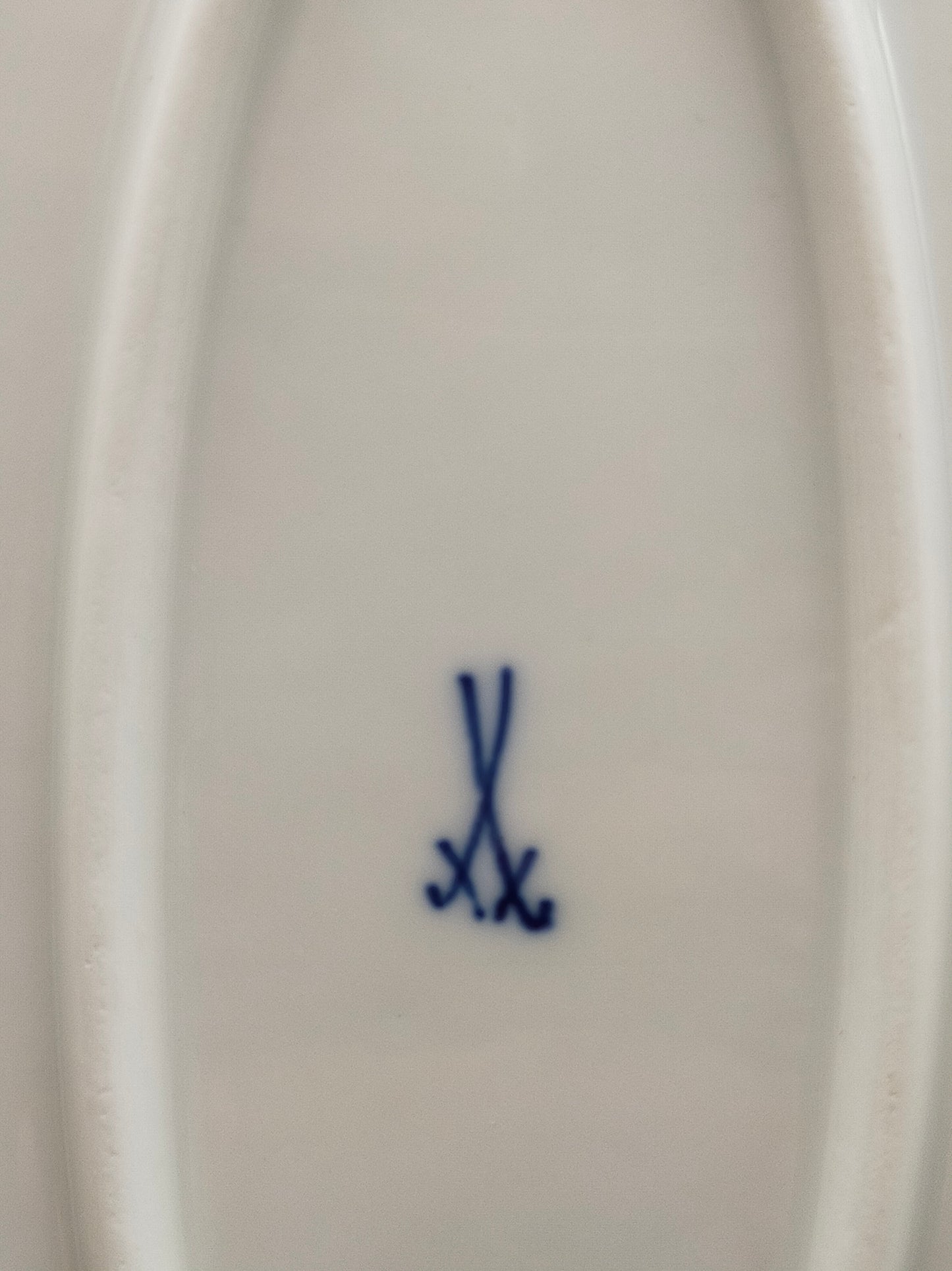 Klassisches Meissen Zwiebelmuster Ovaler Servierteller