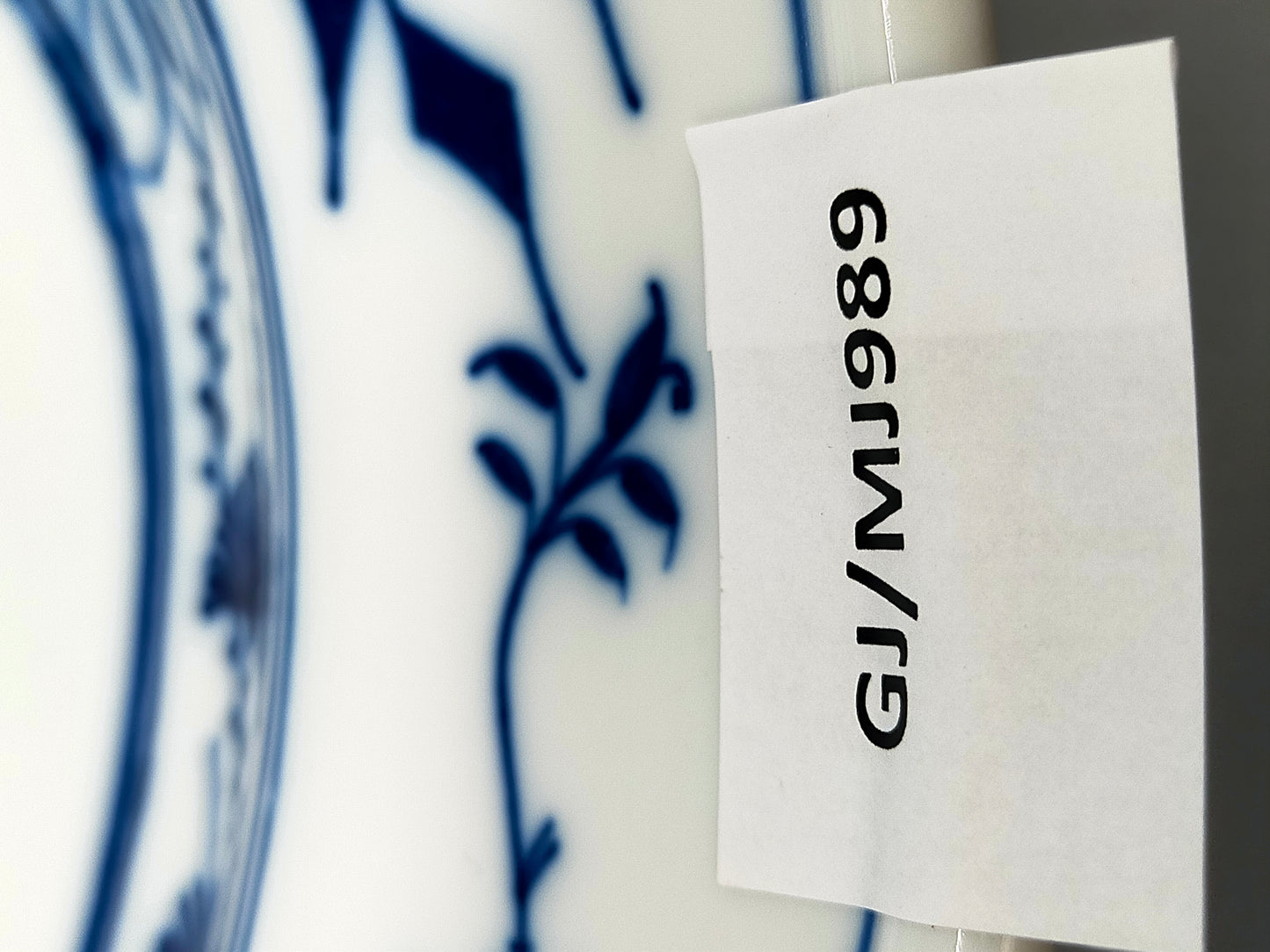 Klassisches Meissen Zwiebelmuster Ovaler Servierteller