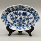 Elegante Meissen Prunk Schale Zwiebelmuster Porzellan oval