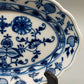 Elegante Meissen Porzellan Prunk Schale Zwiebelmuster oval