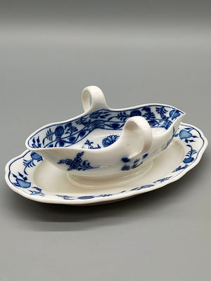 Original Meissen Zwiebelmuster Sauciere Edles Porzellan Knaufzeit