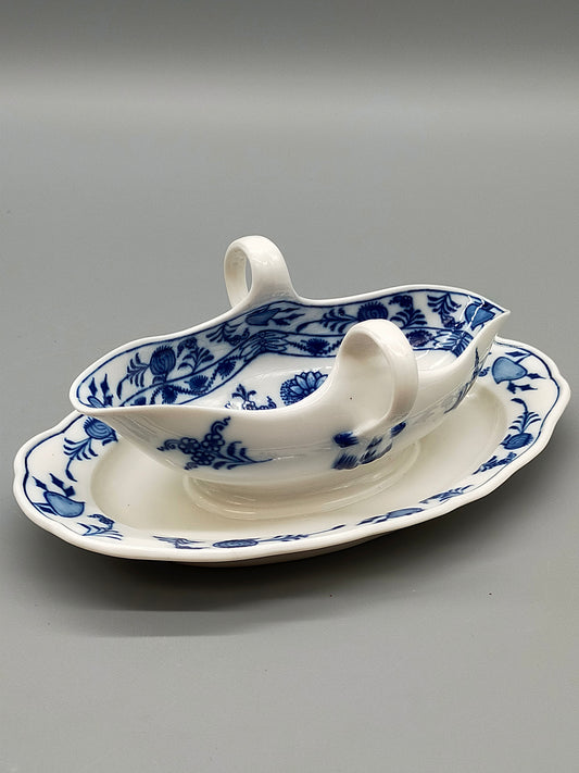 Original Meissen Zwiebelmuster Sauciere Edles Porzellan Knaufzeit