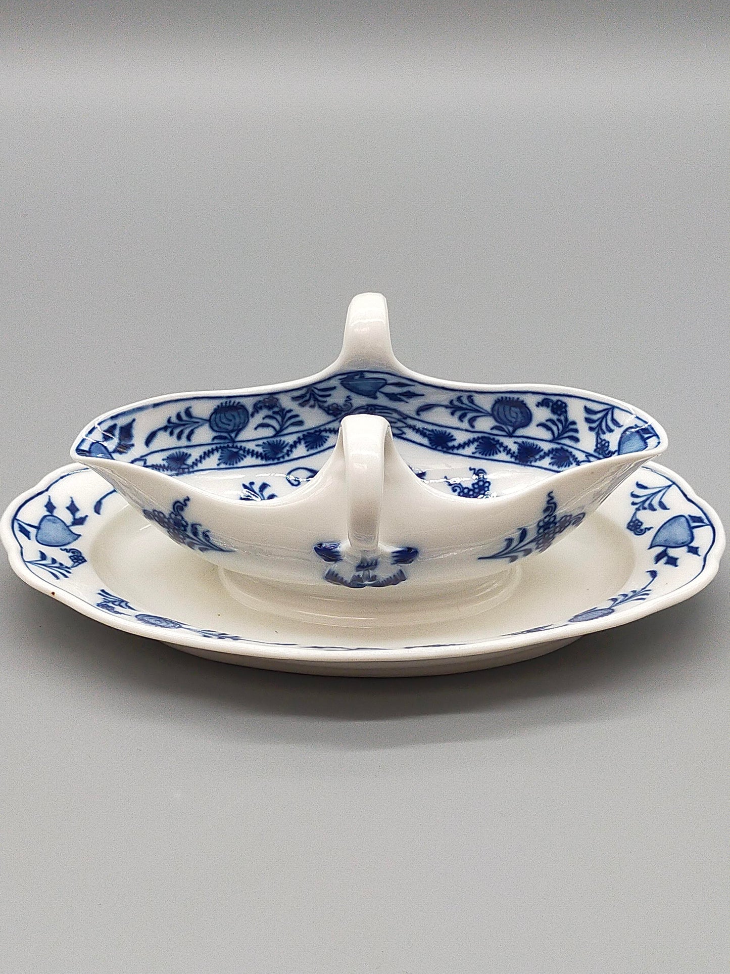 Original Meissen Zwiebelmuster Sauciere Edles Porzellan Knaufzeit