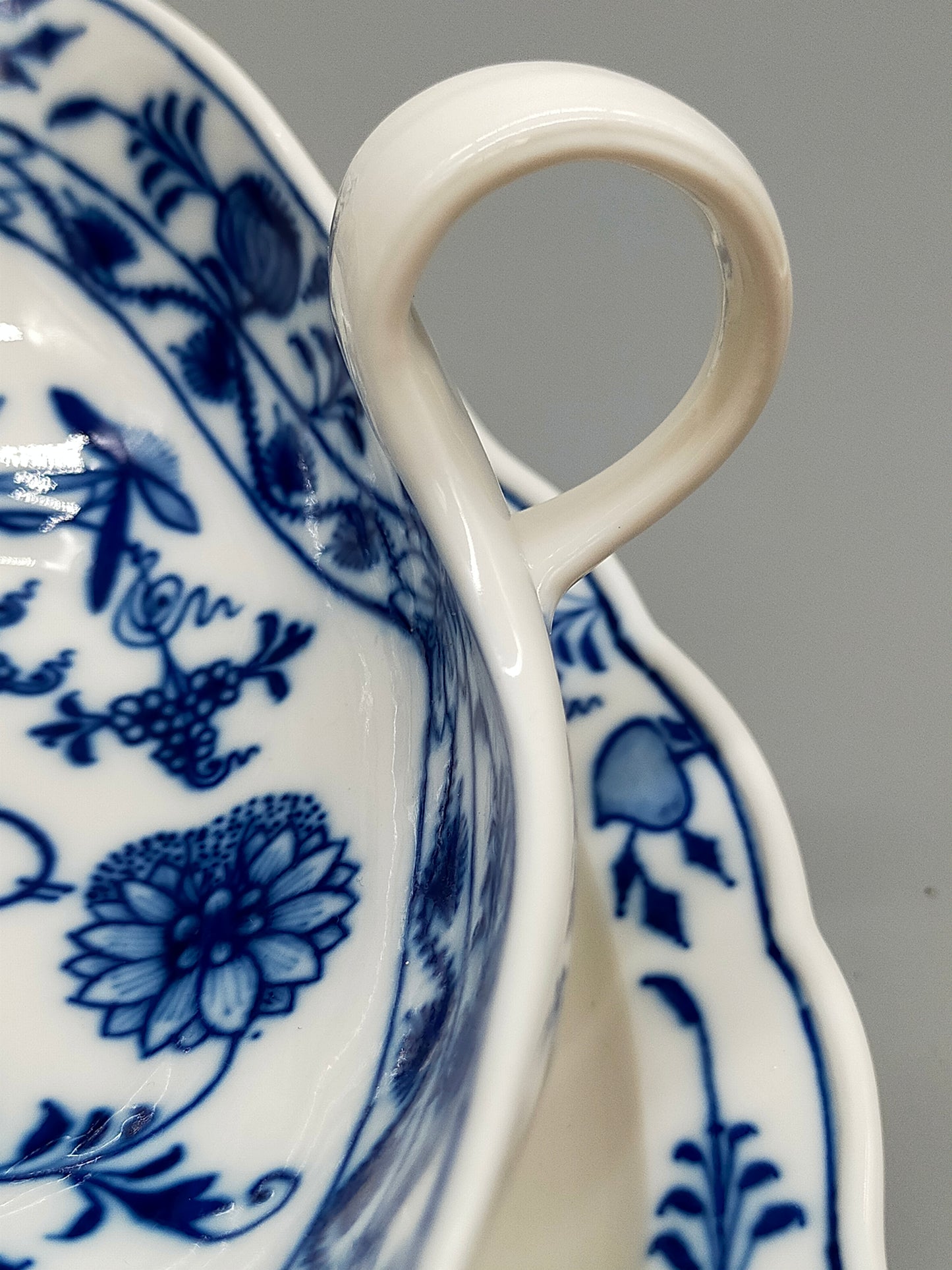 Original Meissen Zwiebelmuster Sauciere Edles Porzellan Knaufzeit
