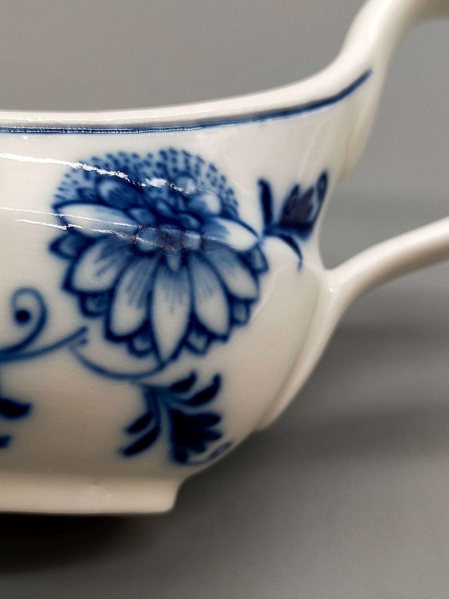 Klassische Meissen Zwiebelmuster Sauciere Edles Porzellan