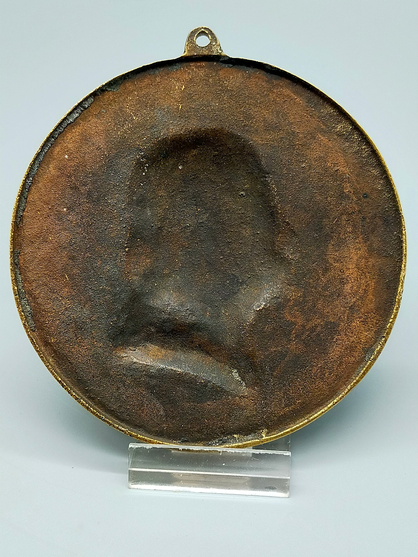 Antike Friedrich von Schiller Wandplakette aus Bronze