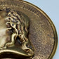 Antike Friedrich von Schiller Wandplakette aus Bronze