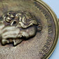Antike Bronze Wandplakette – Johann Wolfgang von Goethe