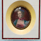 Französische Schule (XIX) Edles Miniatur Porträt einer Dame