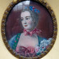 Französische Schule (XIX) Edles Miniatur Porträt einer Dame