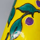 Stilvolle Keramik Zylinder Vase Farbenfrohes Design mit Blättermotiv