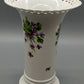 Edle Wallendorf Porzellan Vase – Durchbrochener Rand & Veilchendekor