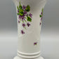 Edle Wallendorf Porzellan Vase – Durchbrochener Rand & Veilchendekor