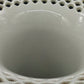 Edle Wallendorf Porzellan Vase – Durchbrochener Rand & Veilchendekor
