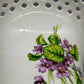 Edle Wallendorf Porzellan Vase – Durchbrochener Rand & Veilchendekor