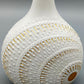 Kaiser Porzellan Vase Fidibus Weiß Gold Elegantes Relief Design