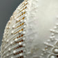 Kaiser Porzellan Vase Fidibus Weiß Gold Elegantes Relief Design