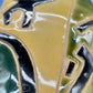 Bunte Keramik Vase mit Henkeln Abstraktes Design im Picasso-Stil