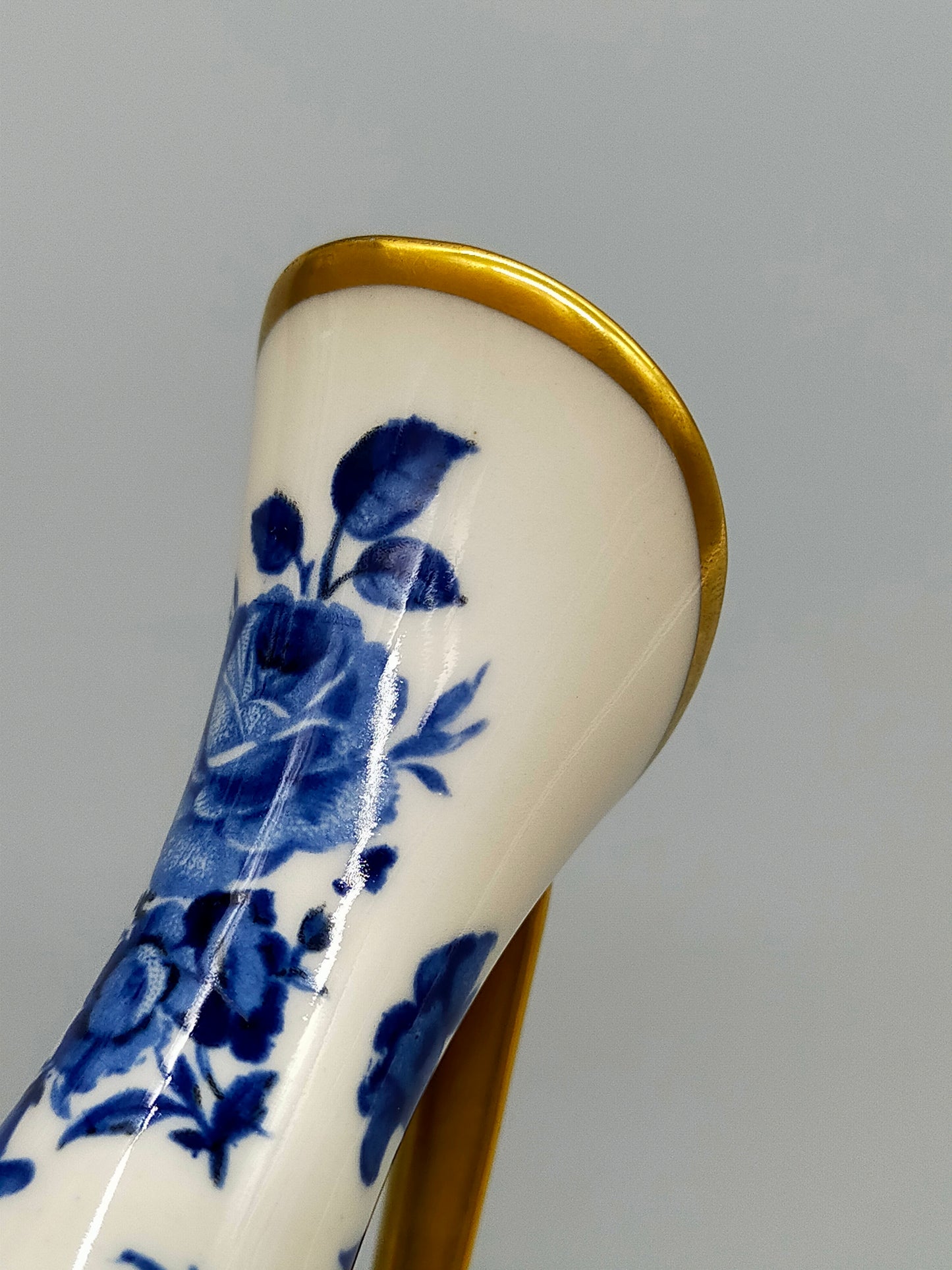 Elegantes Kronach Porzellan Vasen Set Delft Blau Weiß Dekor