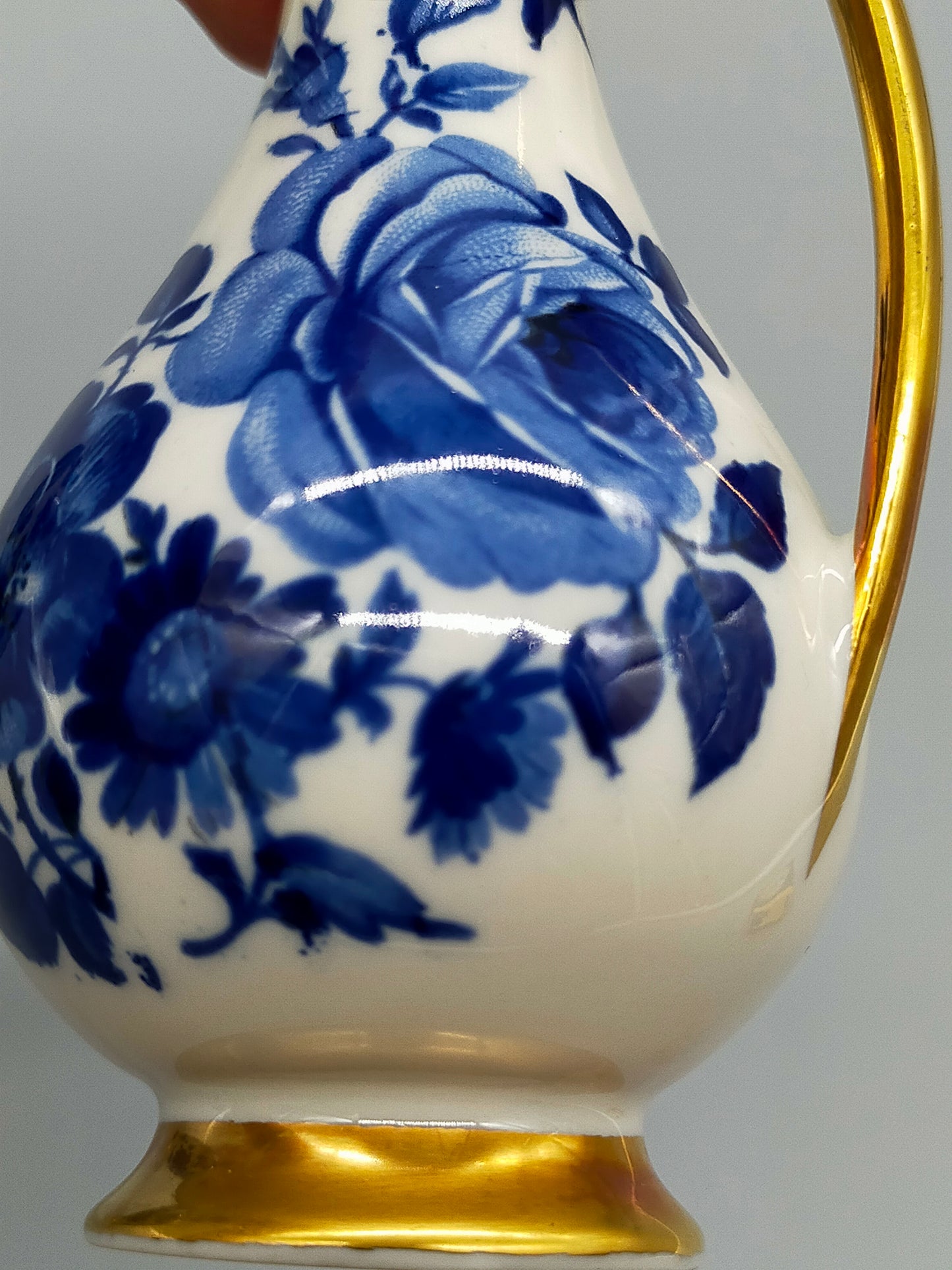 Elegantes Kronach Porzellan Vasen Set Delft Blau Weiß Dekor
