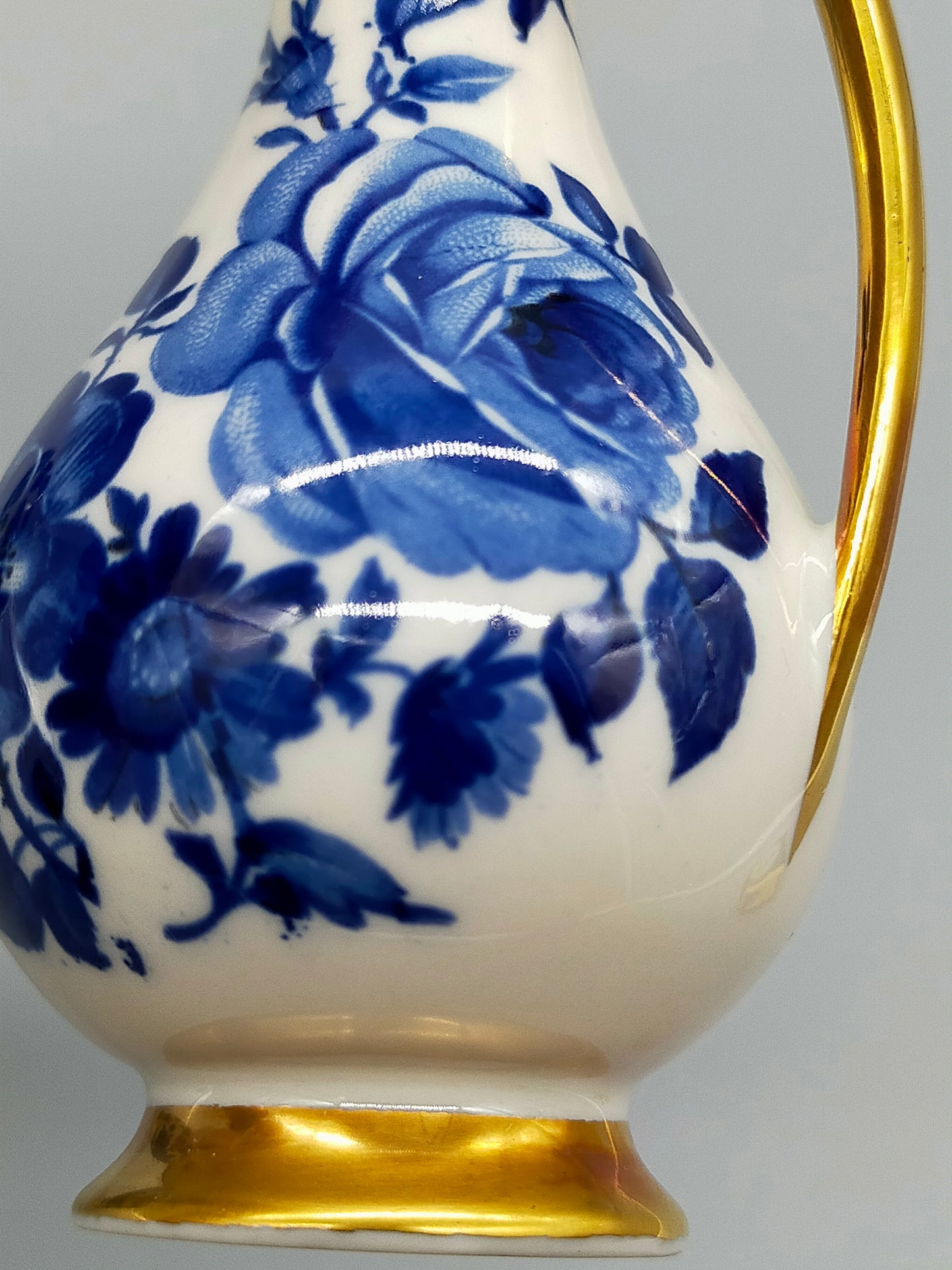 Elegantes Kronach Porzellan Vasen Set Delft Blau Weiß Dekor