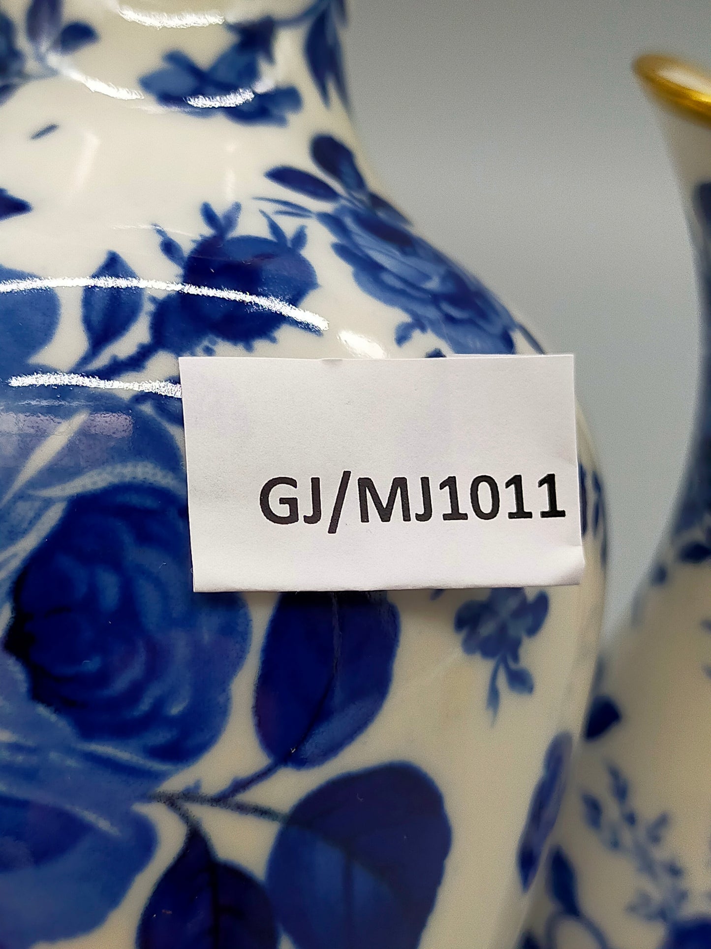 Elegantes Kronach Porzellan Vasen Set Delft Blau Weiß Dekor